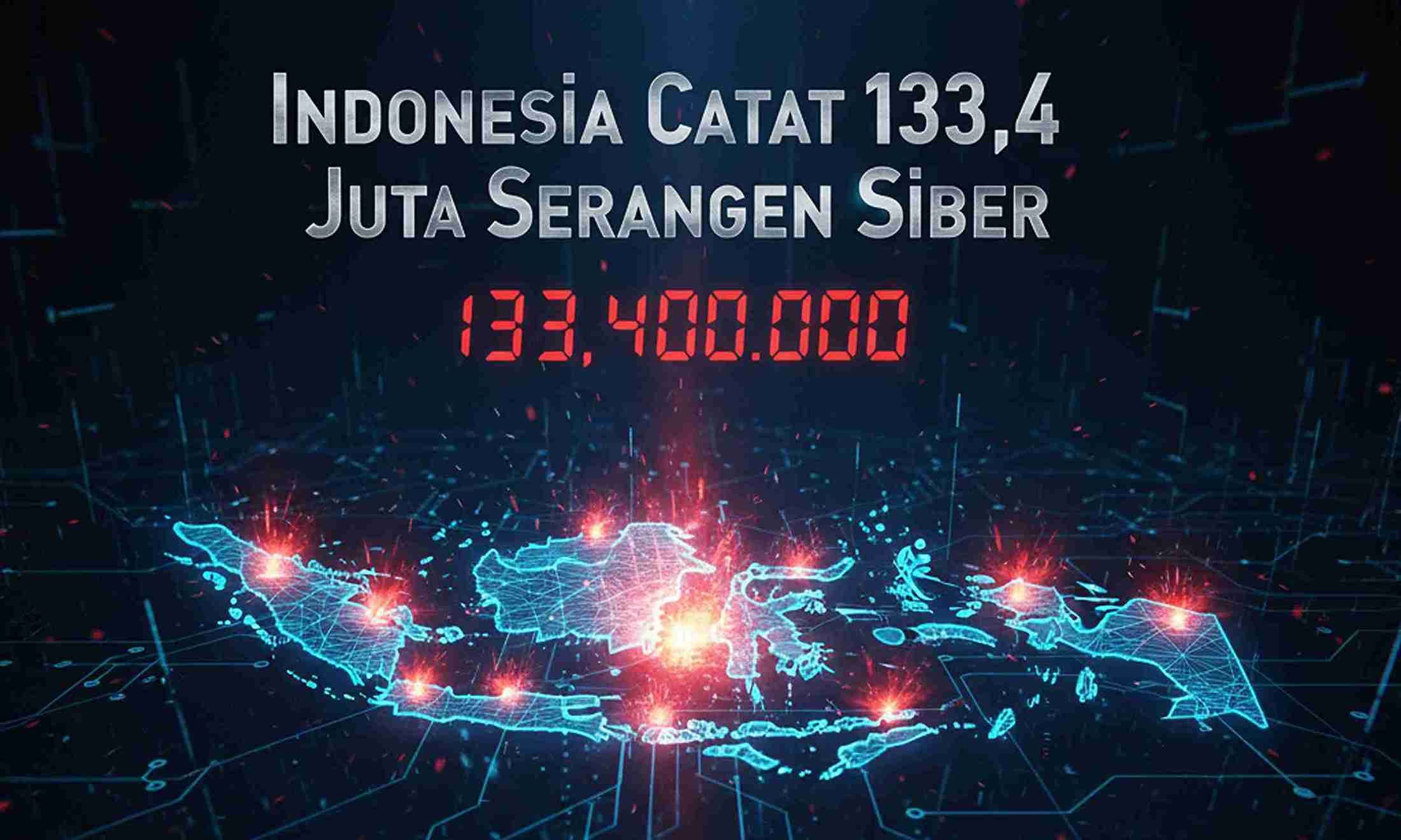 Indonesia Catat 133,4 Juta Serangan Siber di Semester I 2025